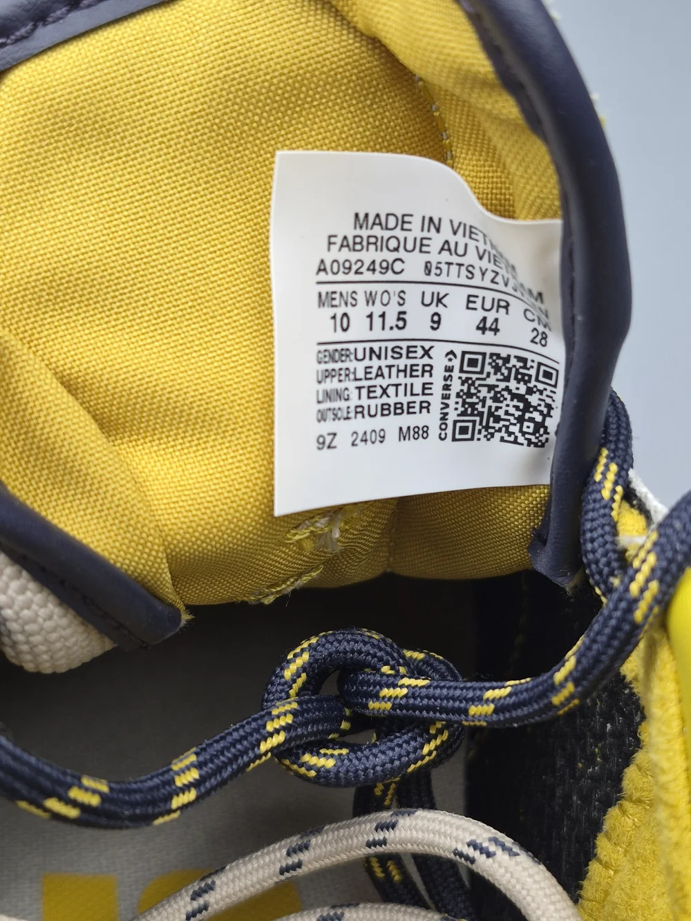 Converse AS-1 Pro by Alexis Sablone Navy/Yellow/Cream Speckled Men's 10 - Picture 10 of 10
